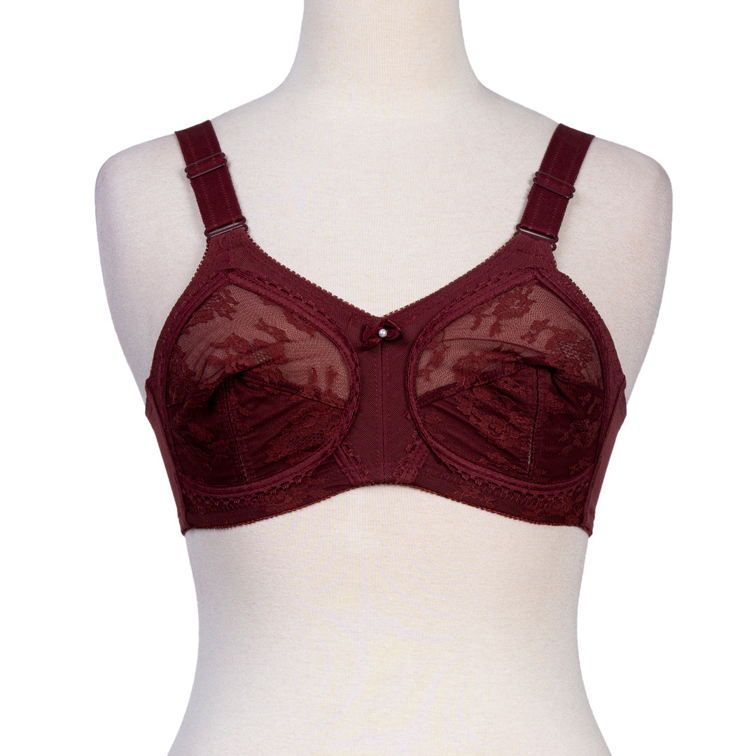 Belleza Lingerie Dourine League Bra - Maroon