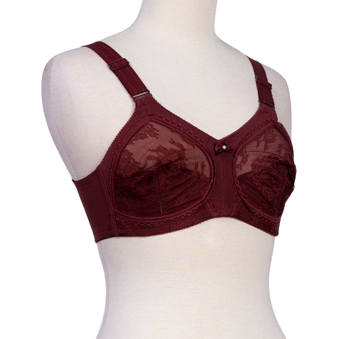 Belleza Lingerie Dourine League Bra - Maroon
