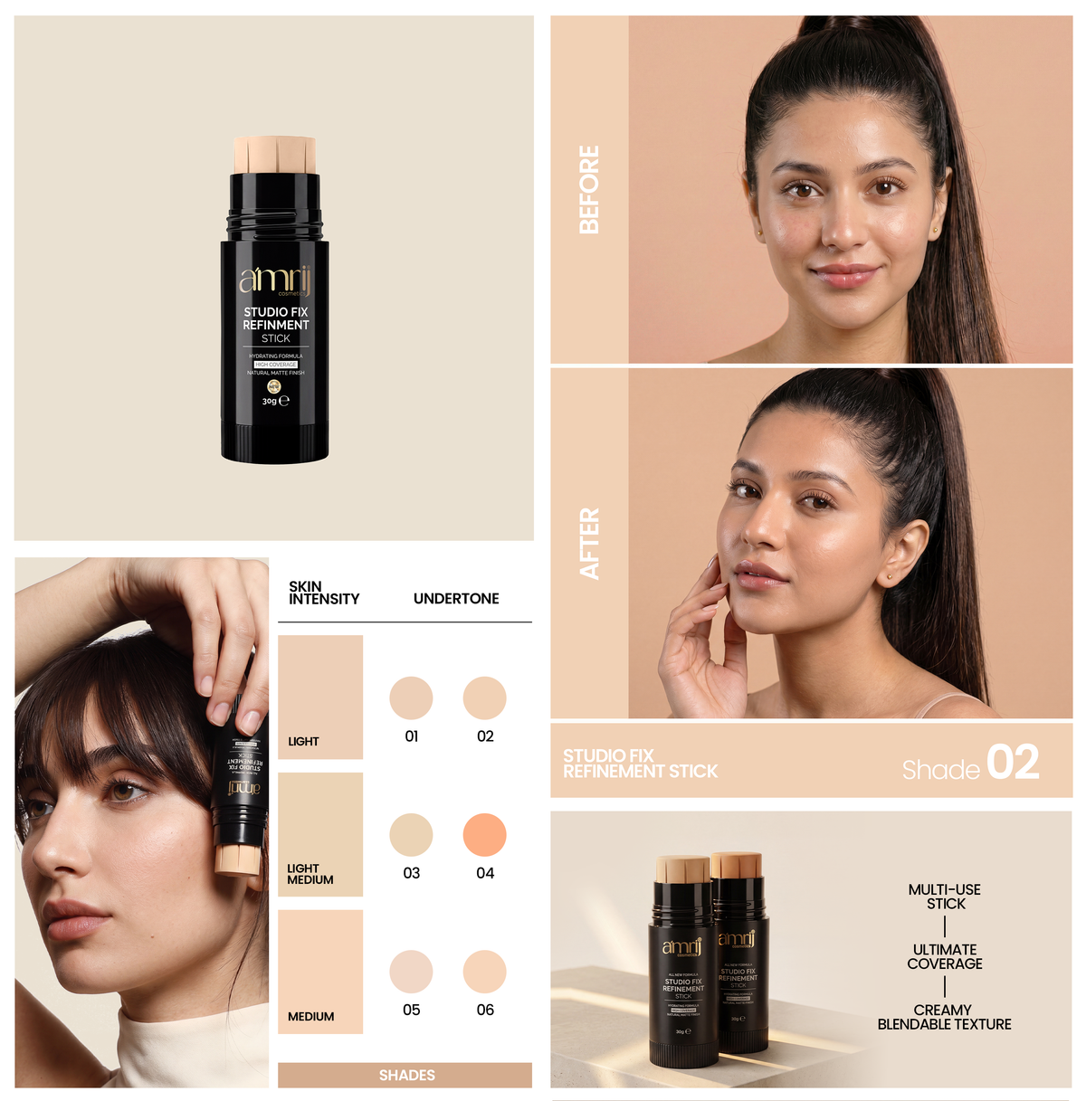 Amrij STUDIOFIX FOUNDATION STICK