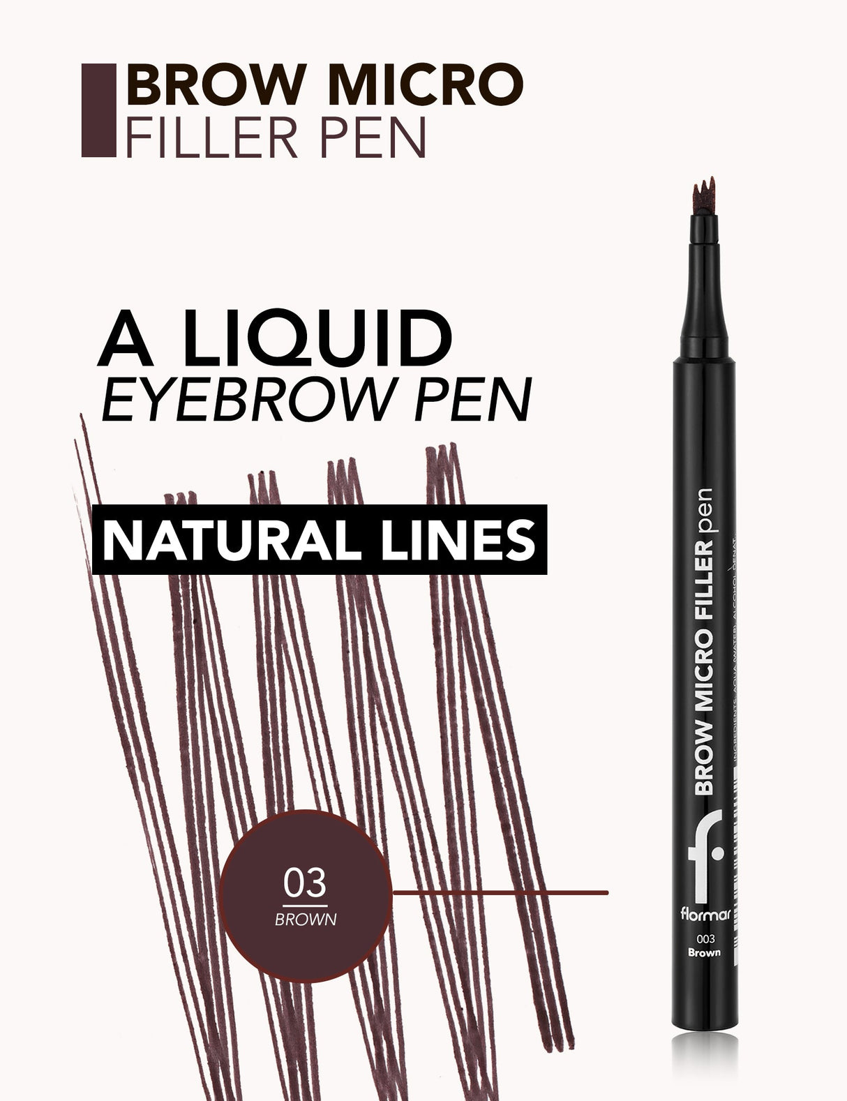 Flormar Micro Filler Eye Brow Pen 1.1Ml