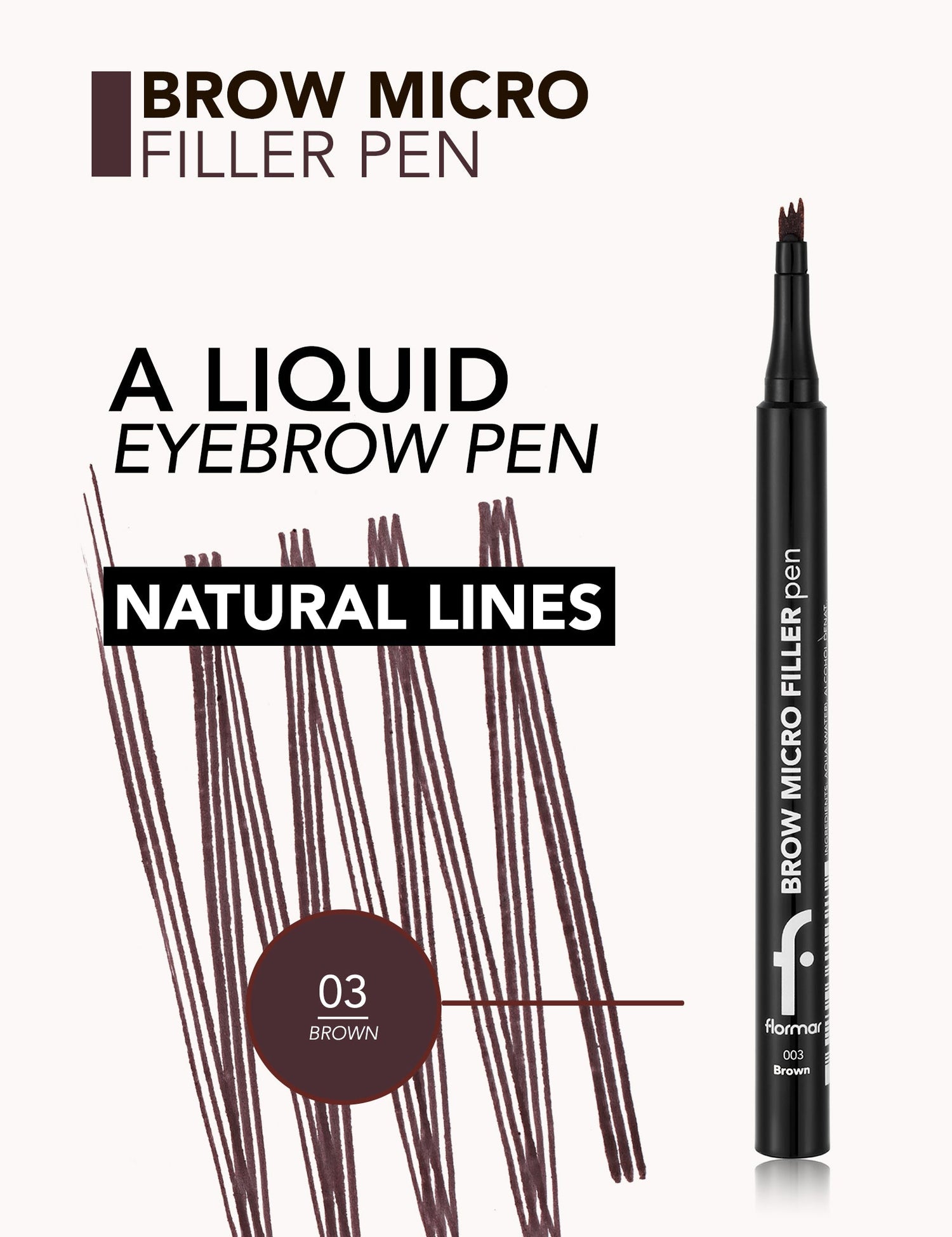 Flormar Micro Filler Eye Brow Pen 1.1Ml