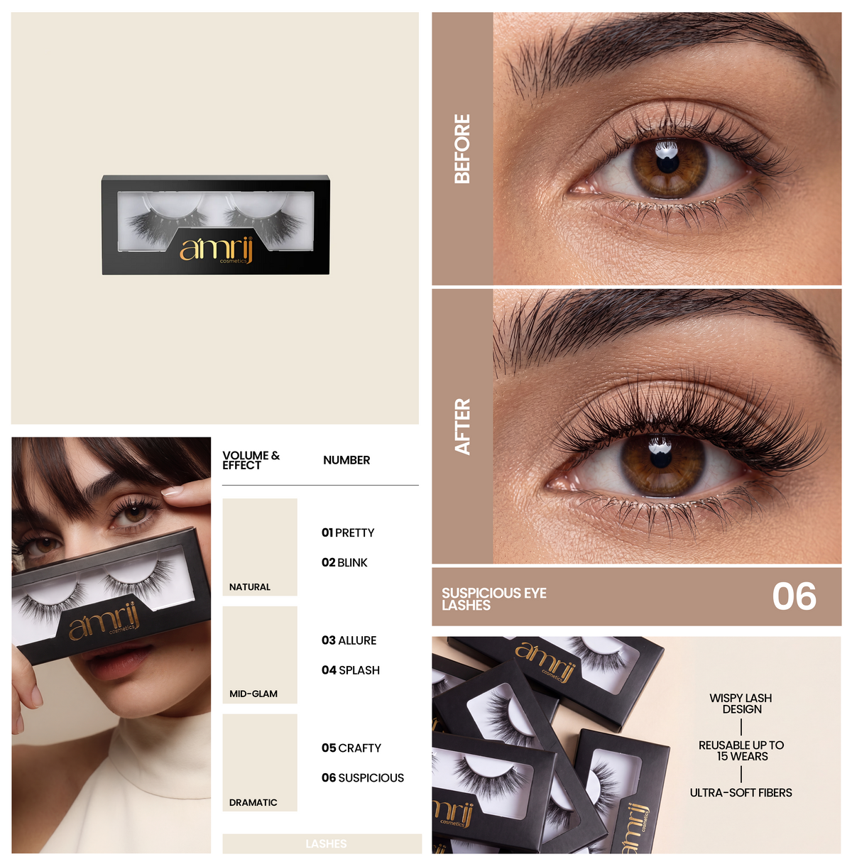 Amrij SUSPICIOUS EYE LASHES
