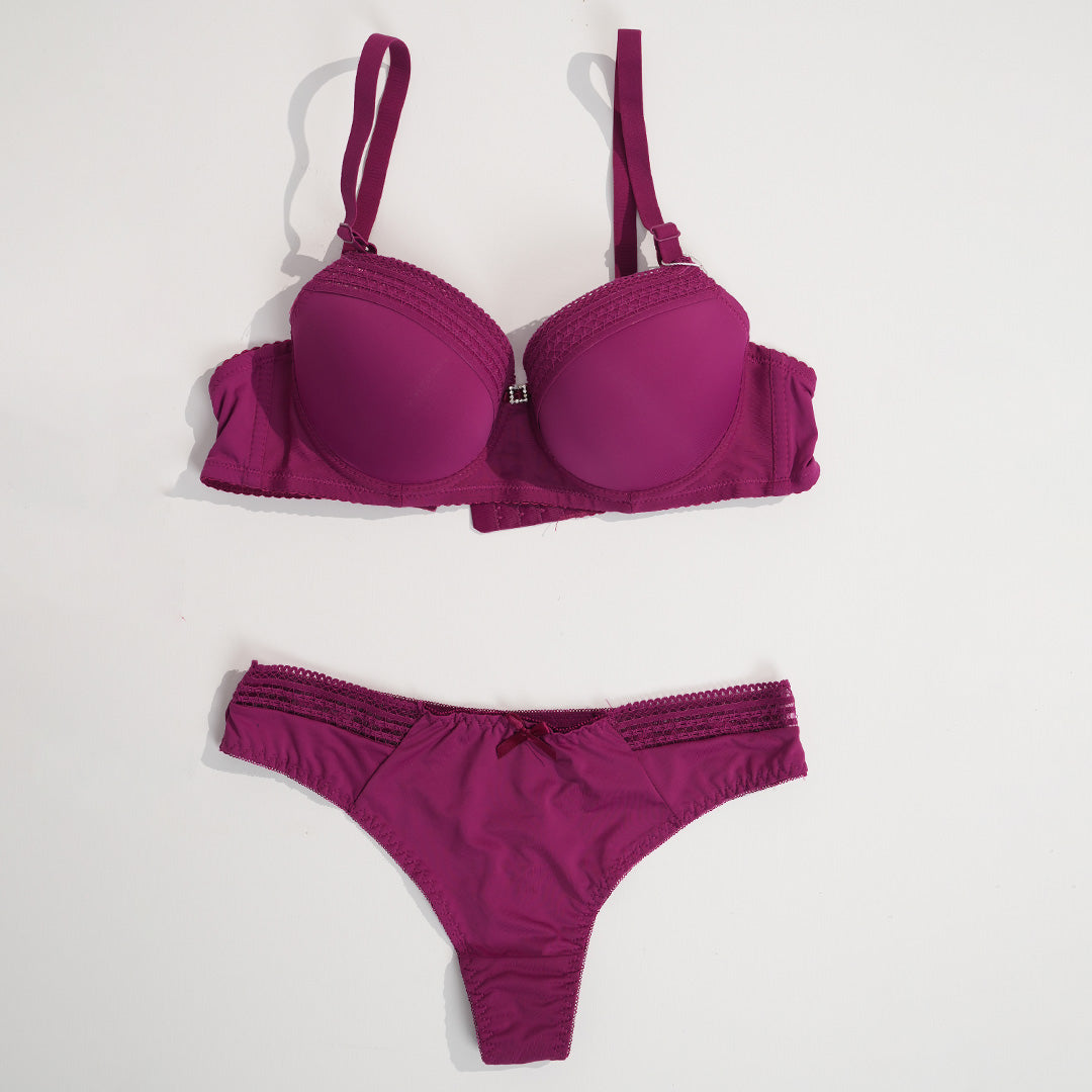 Belleza Lingerie Push Up Cup Wire Bra Set - A3028