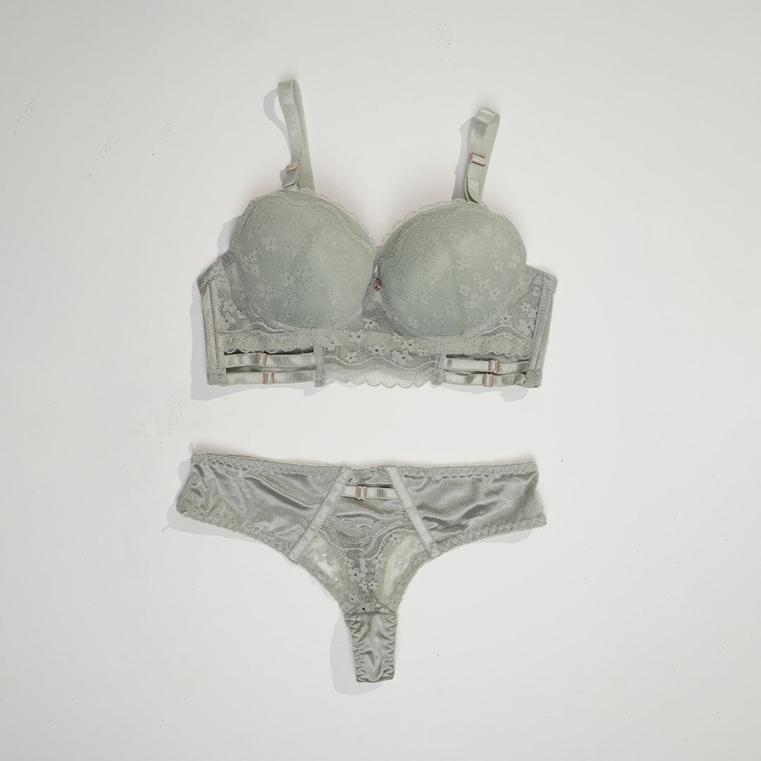 Belleza Lingerie Thin Cup Wire Bra Set - A24002