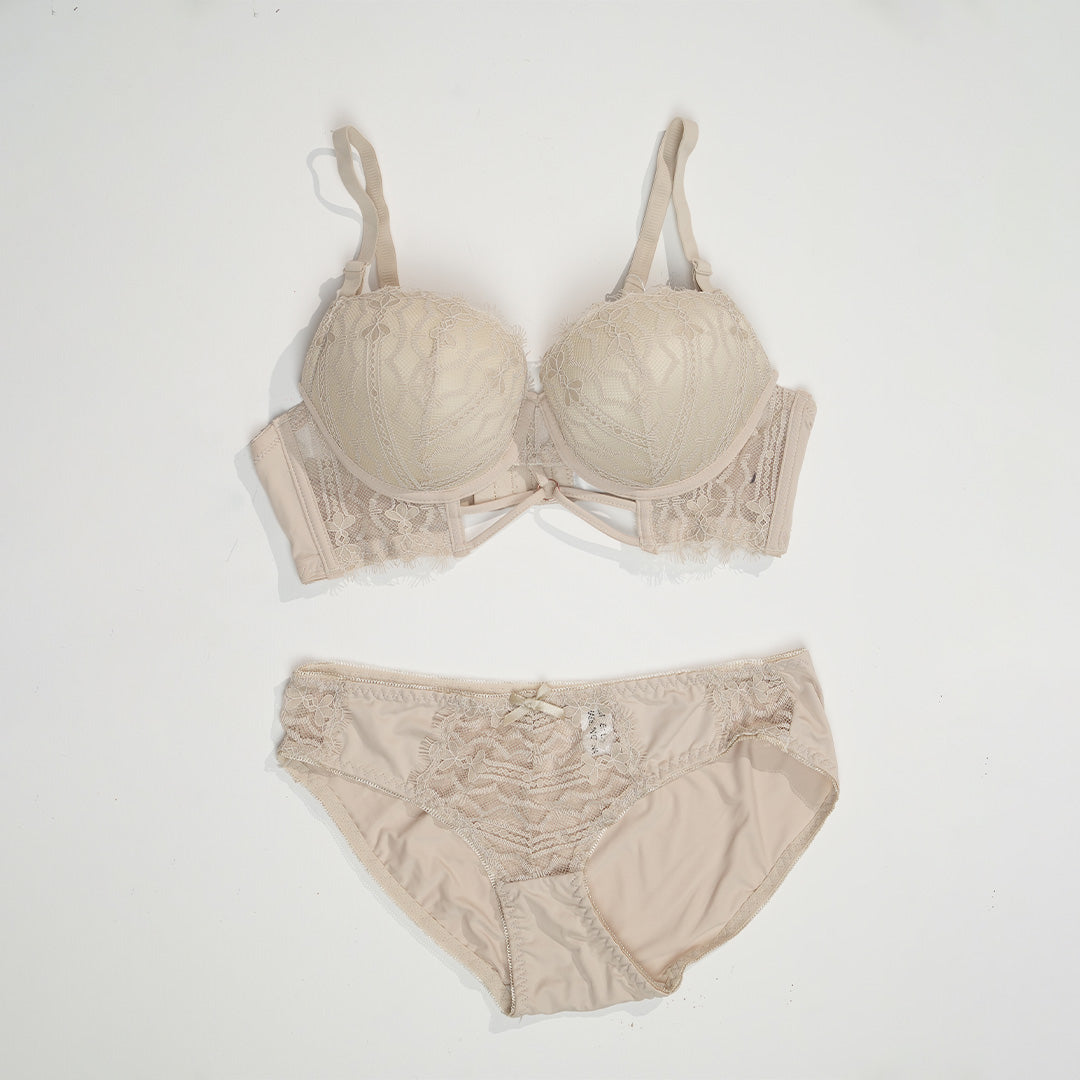 Belleza Lingerie Thin Cup Wire Bra Set - A24009