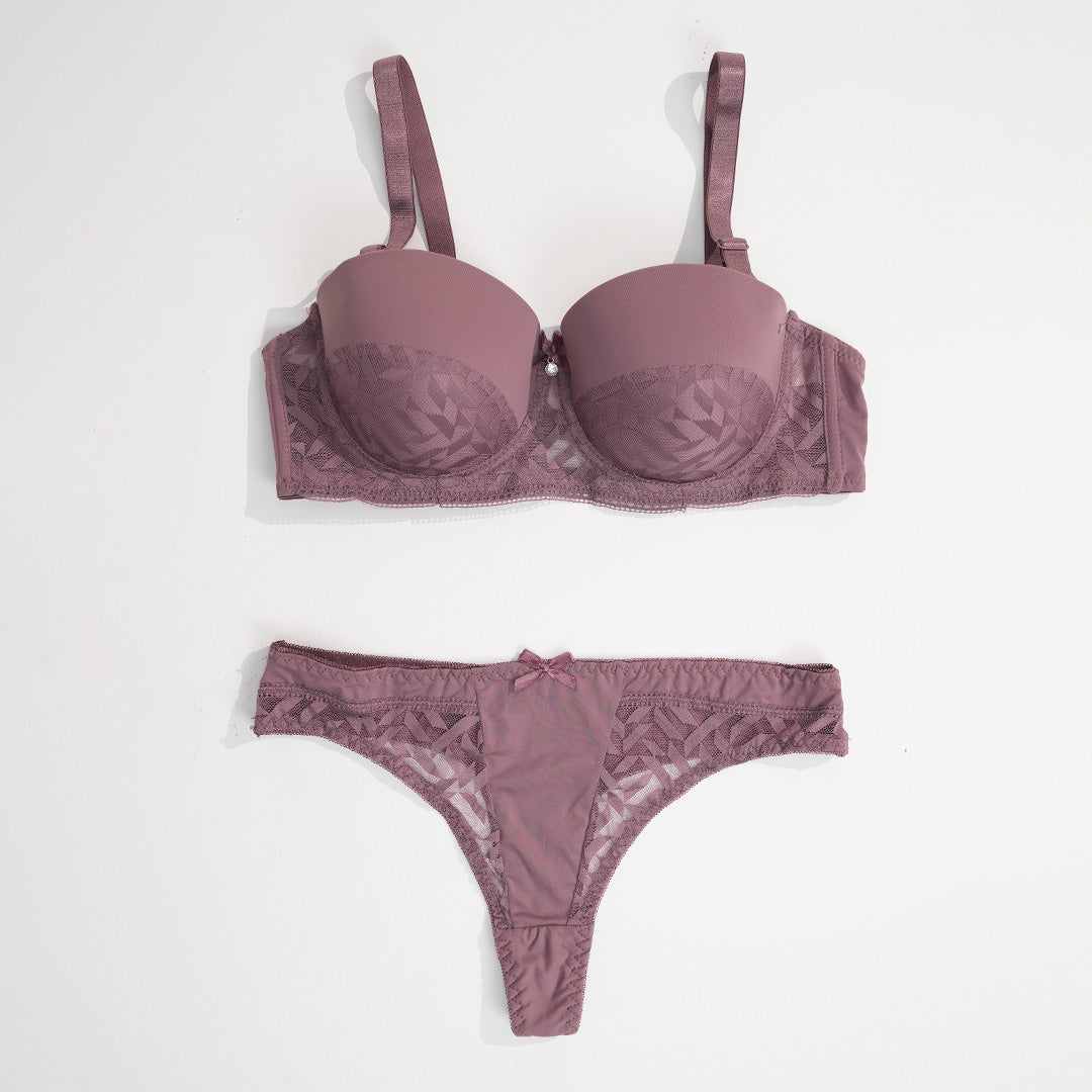 Belleza Lingerie Thin Cup Wire Bra Set - 3622