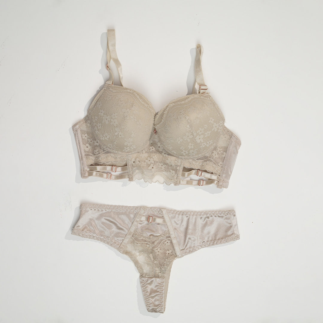 Belleza Lingerie Thin Cup Wire Bra Set - A24002