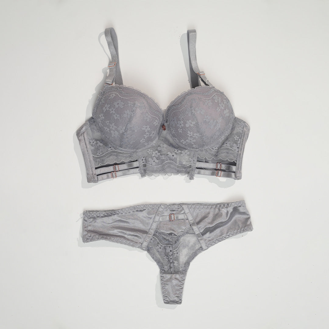 Belleza Lingerie Thin Cup Wire Bra Set - A24002