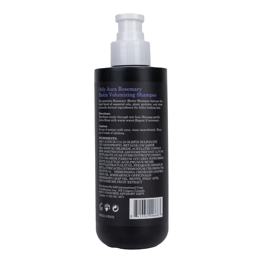 Only Aura Rosemary Biotin Volumizing Shampoo 300ml