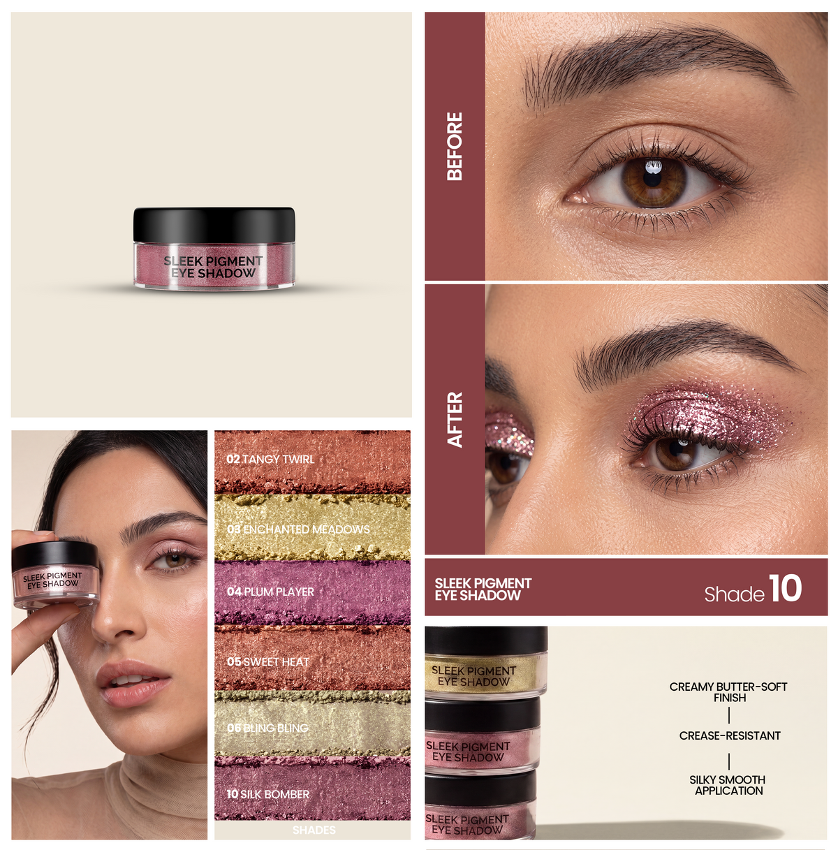 Amrij SLEEK PIGMENT EYESHADOW