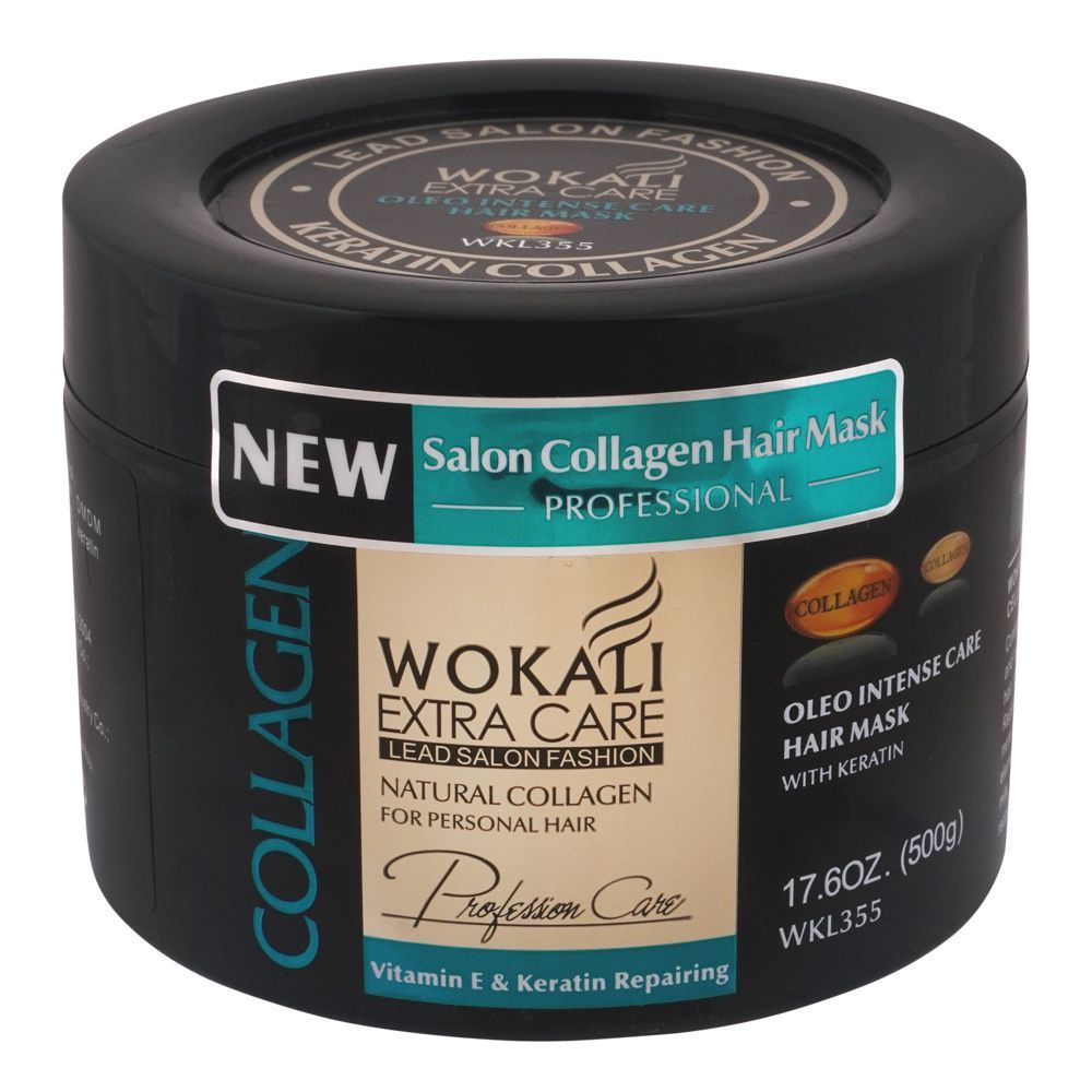 WOKALI KERATIN COLLAGEN EXTRA CARE HAIR MASK WKL355 - 500GM