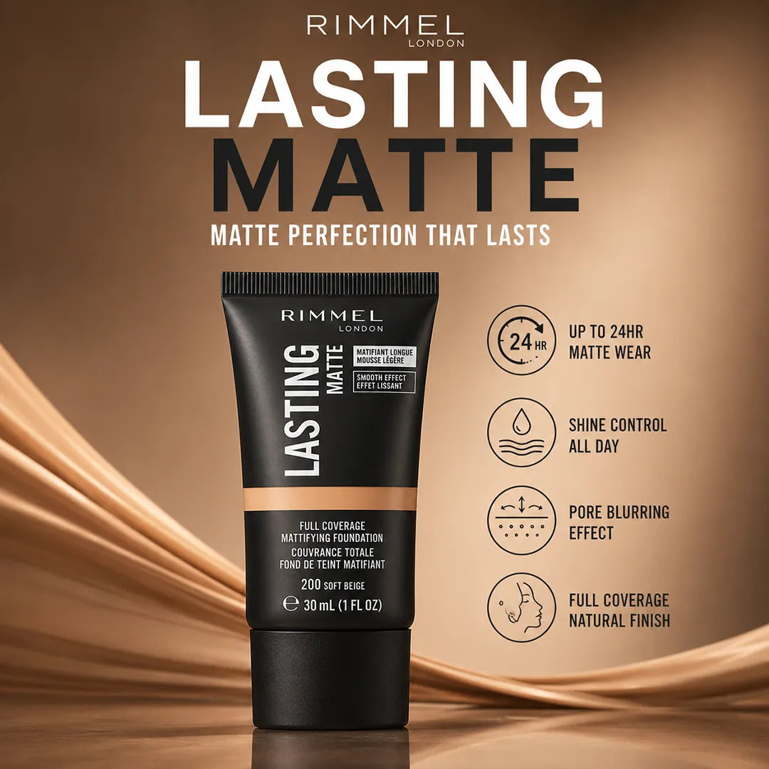 RIMMEL LASTING MATTE 01^ 30ML
