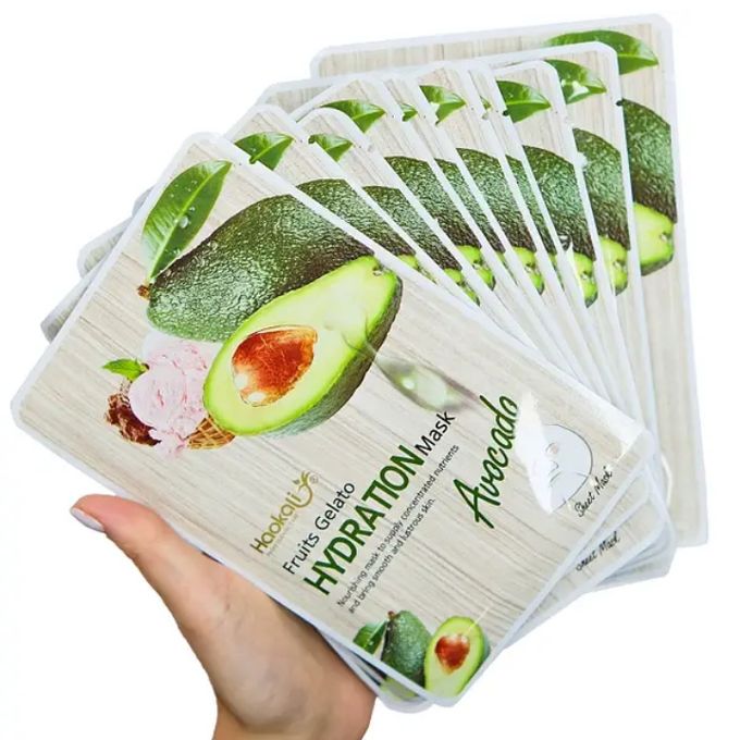 Haokali Avocado Facial Mask 30ml (Pack of 10)