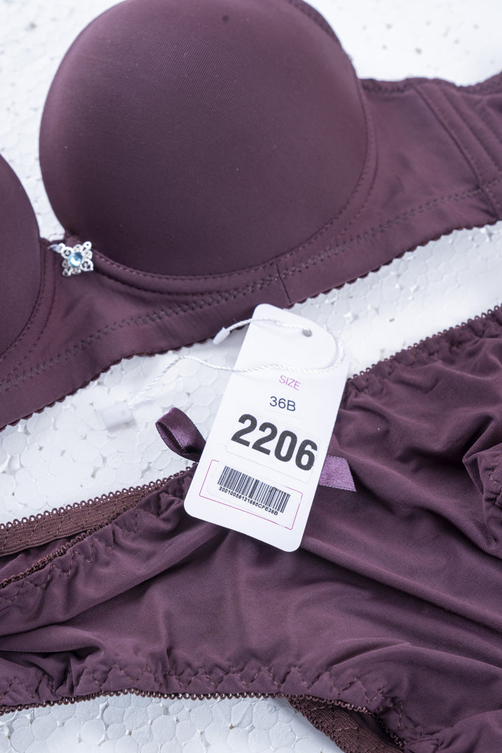 Belleza Lingerie Wire Padded Bra Set - 2206