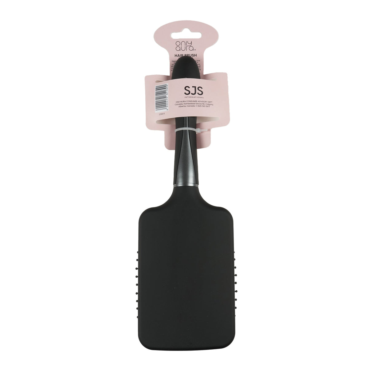ONLYAURA SQUARE PADDLE HAIRBRUSH BLACK 2288I-K