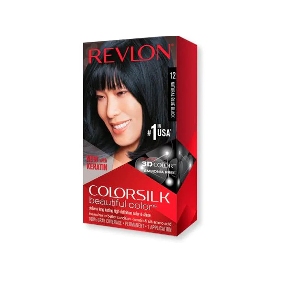 Revlon Color Silk Hair Color 130ml - 12 Natural Blue Black