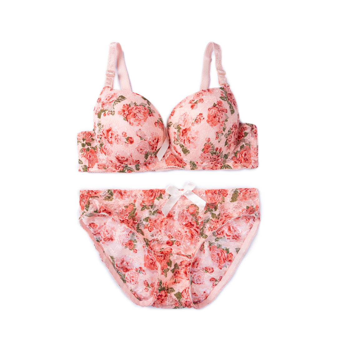 Belleza Lingerie Wire Padded Bra Set - 3347