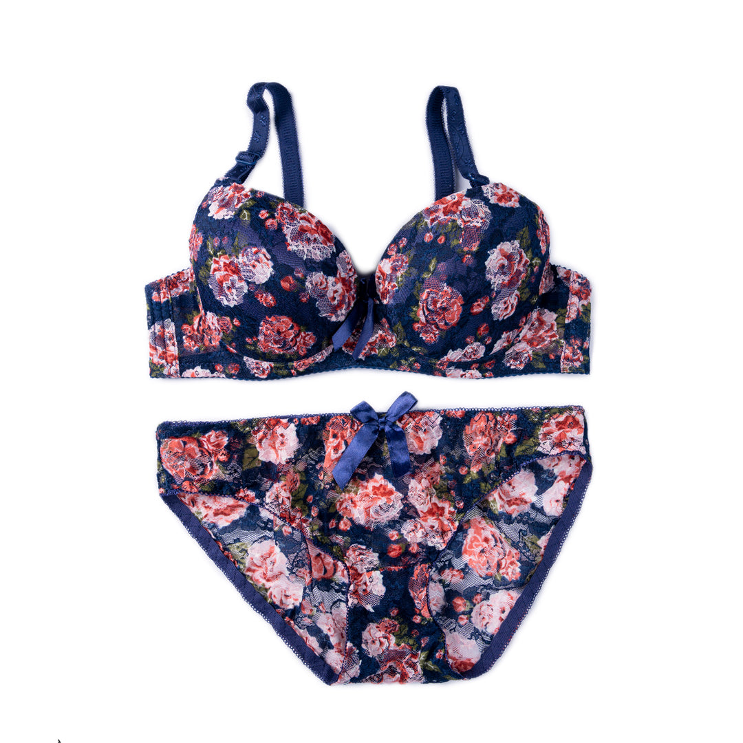 Belleza Lingerie Wire Padded Bra Set - 3347