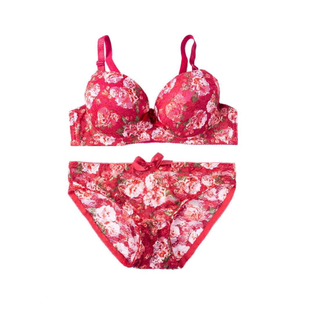 Belleza Lingerie Wire Padded Bra Set - 3347