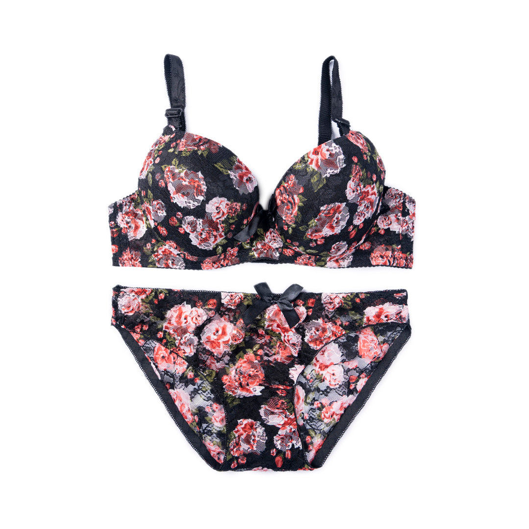 Belleza Lingerie Wire Padded Bra Set - 3347