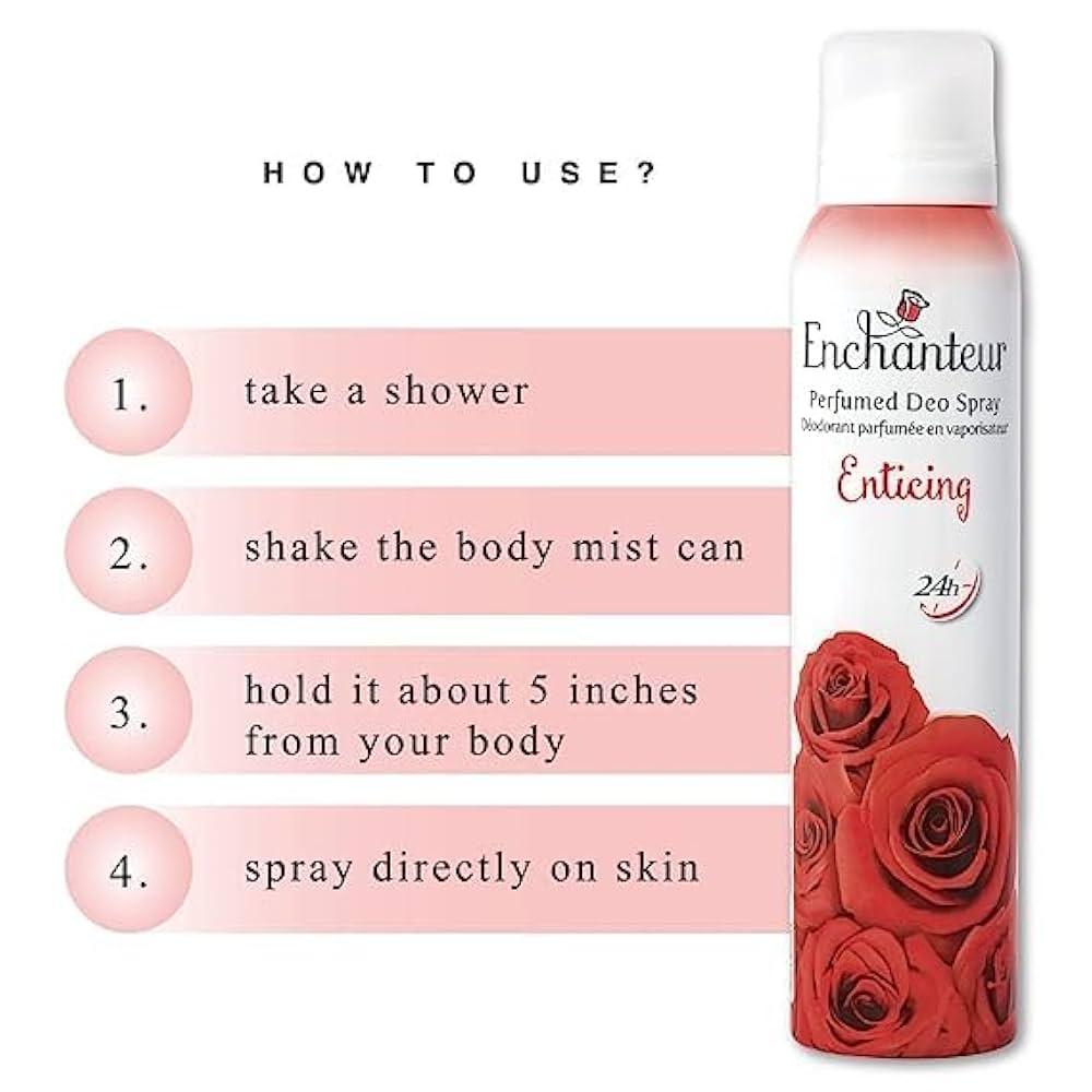 Enchanteur Enticing Perfumed Deo Body Spray For Women 150ml