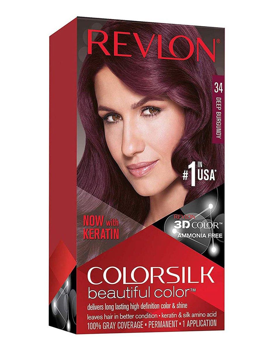 REVLON SILK 34 DEEP BURGUNDY HAIR COLOR
