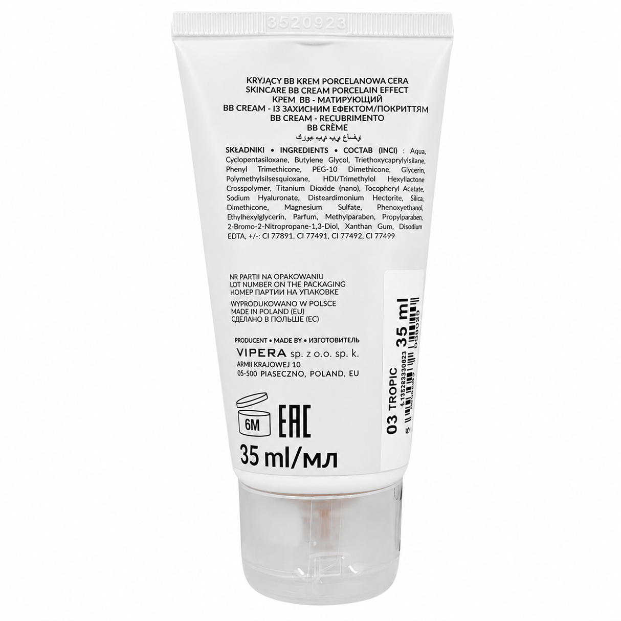 Vipera BB Cream Cover Me Up Tube 30ml