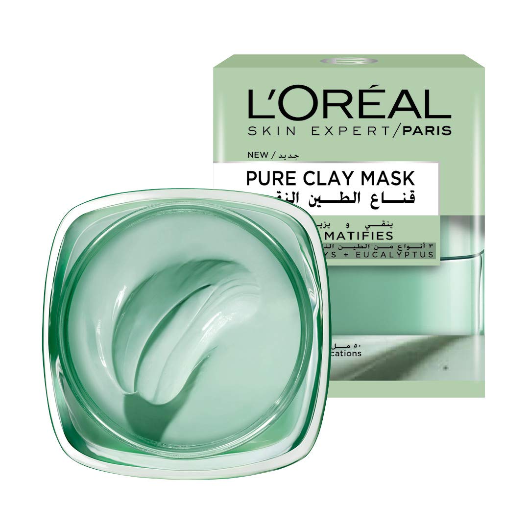Loreal Paris Pure Clay Mask Purifies Matifies 50ml