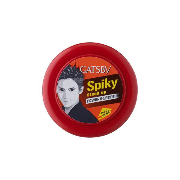 Gatsby Power & Spikes Hair Wax (1729) (Red) (Jar) 75g