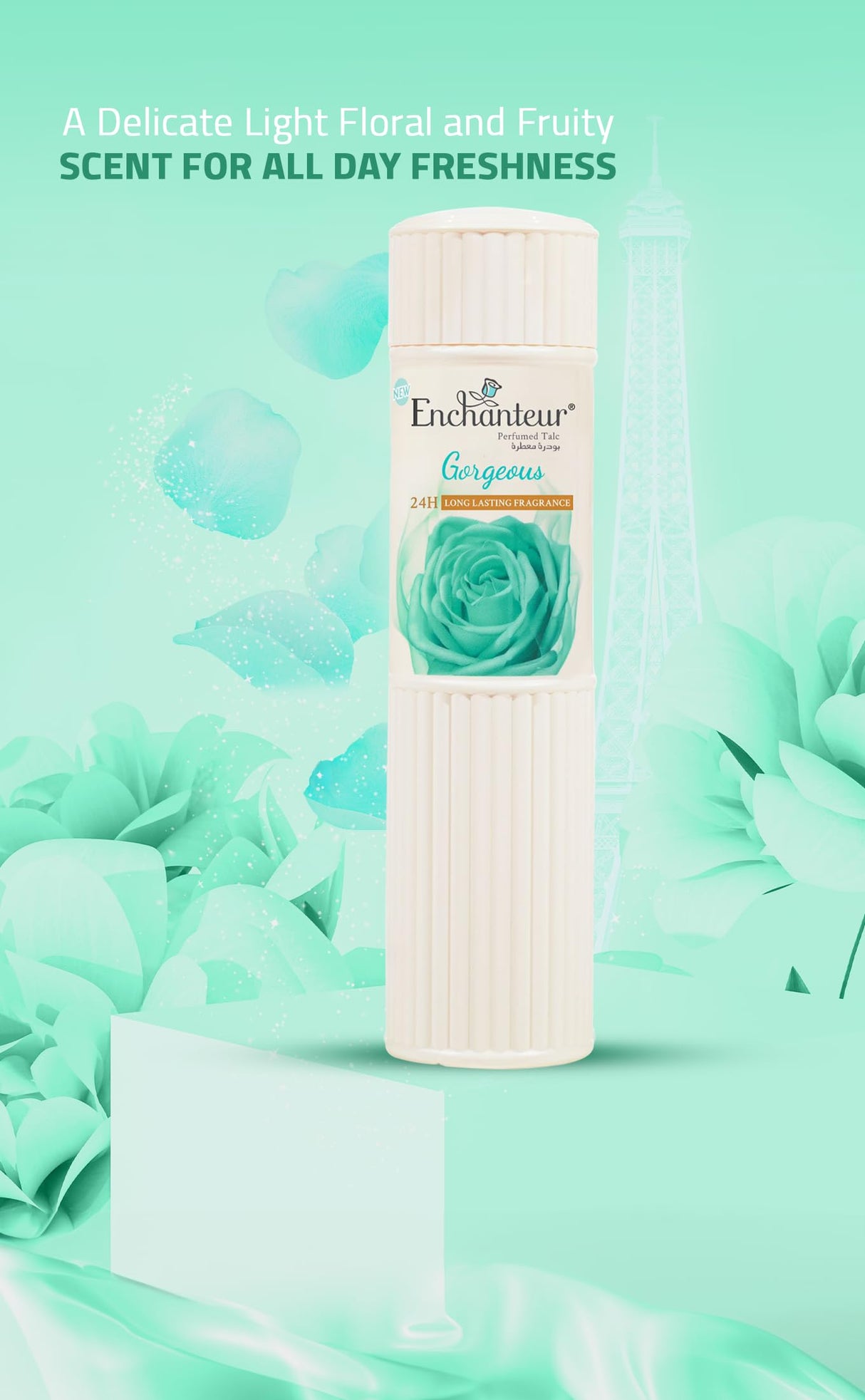 Enchanteur Gorgeous Perfumed Talcum Powder 250g