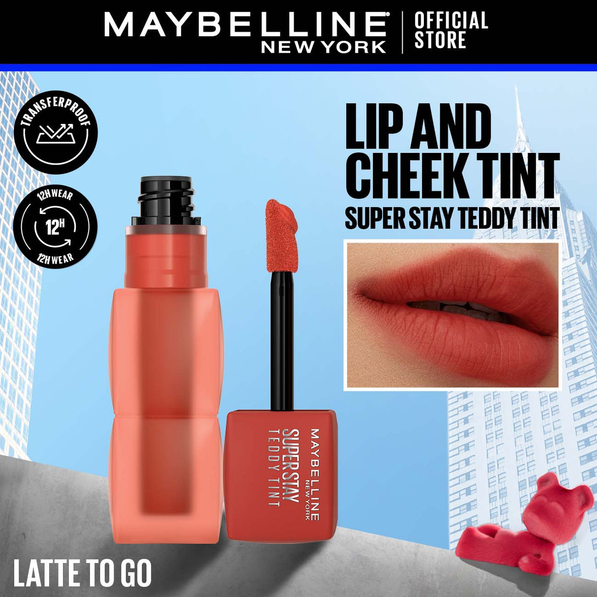 Maybelline Super Stay Teddy Tint - 75 Latte To Go Lipstick