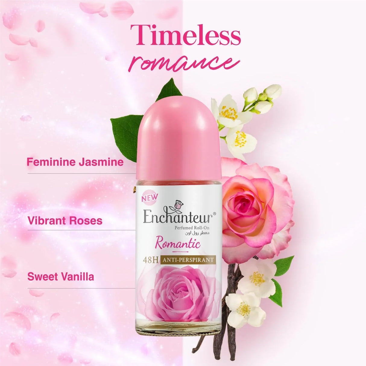 Enchanteur Soft Smooth White Romantic Roll On 50ml