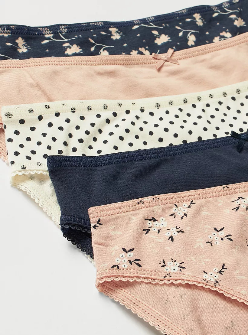 Splash High Waist Bikini Panty Pack Of 5