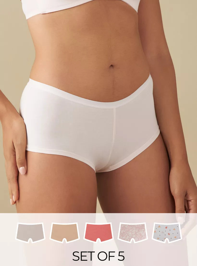 Splash Boxer Panty Pack Of 5