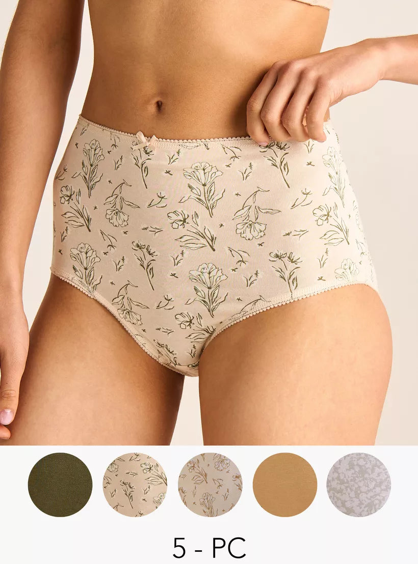 Splash Full Briefs Panty Pack Of 5