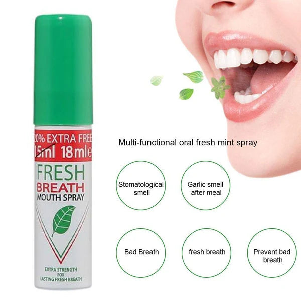 Fresh Breath Pepper Mint Mouth Spray 18ml