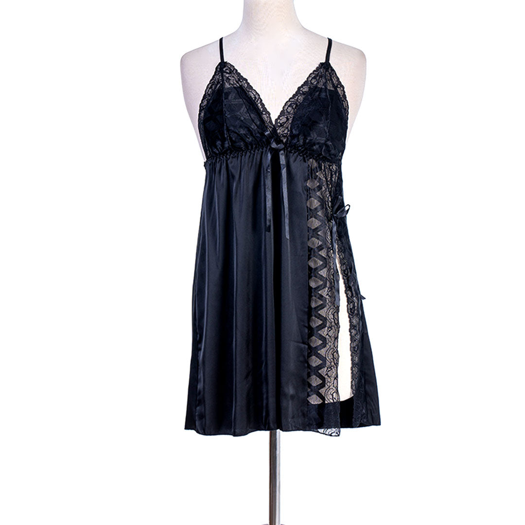 Belleza Lingerie Midi Nighty With Robe - 7653