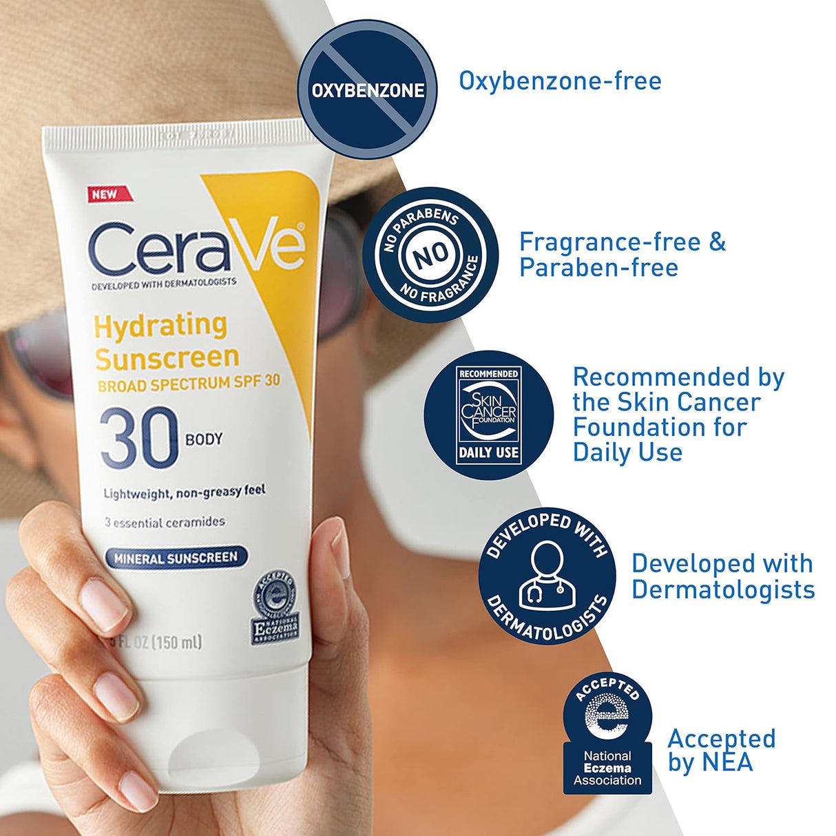 Cerave SPF30 Hydrating Sunscreen 5Oz