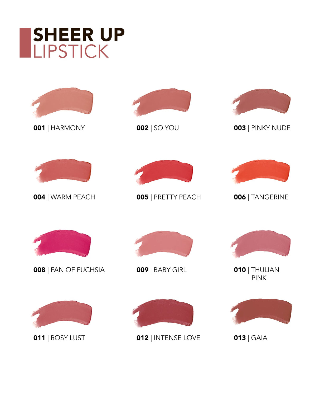 Flormar Sheer Up New Lipstick 3G