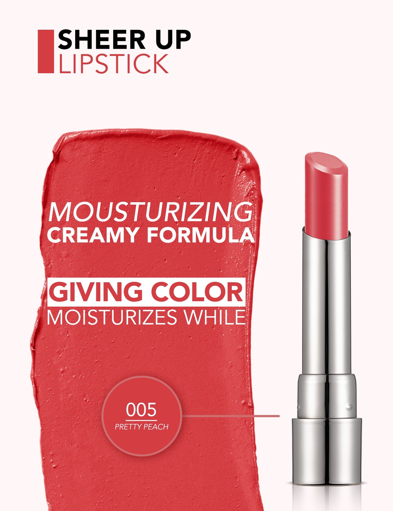 Flormar Sheer Up New Lipstick 3G