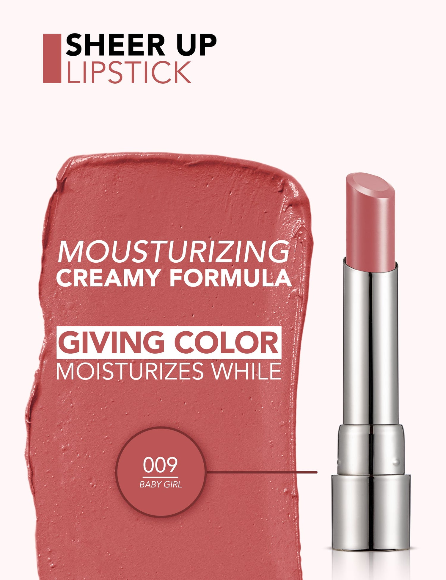 Flormar Sheer Up New Lipstick 3G