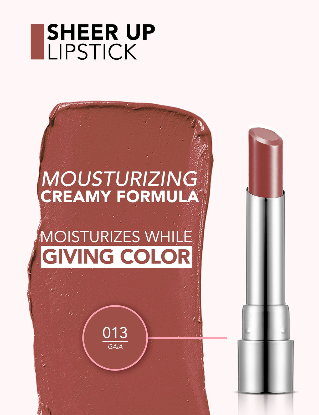 Flormar Sheer Up New Lipstick 3G