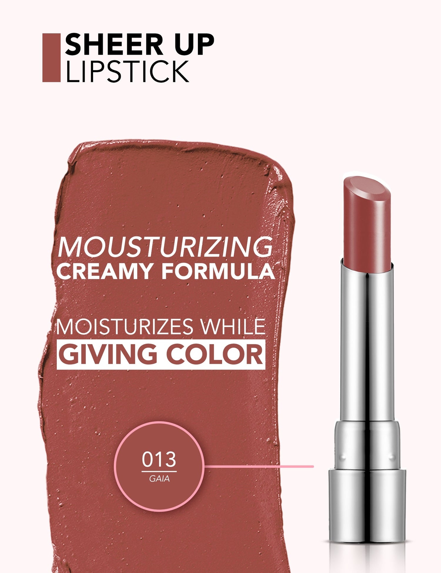 Flormar Sheer Up New Lipstick 3G