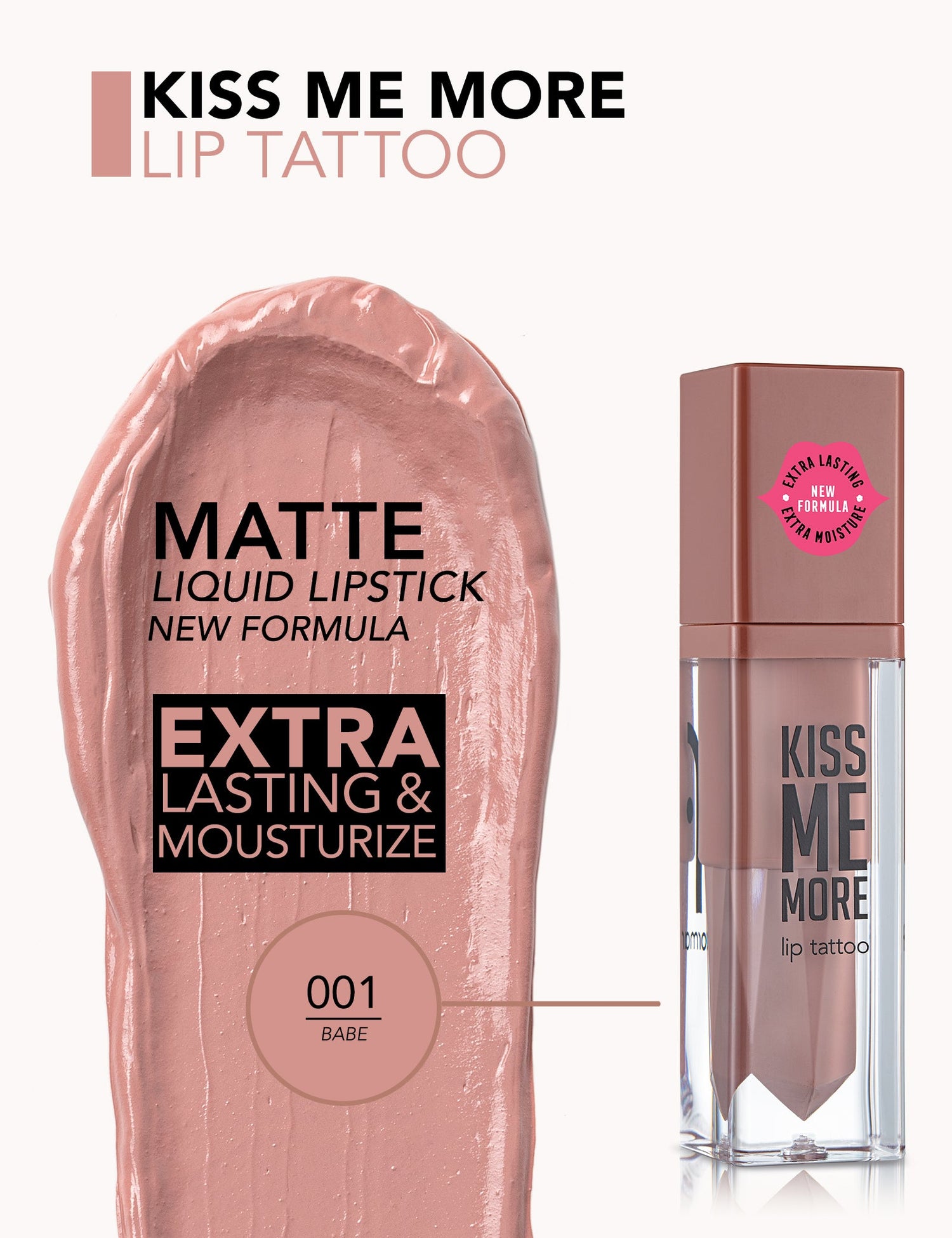 Flormar Kiss Me More Lip Tattoo Lipstick