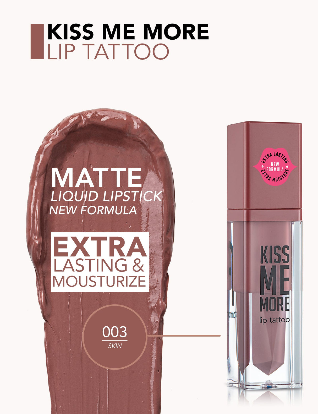 Flormar Kiss Me More Lip Tattoo Lipstick