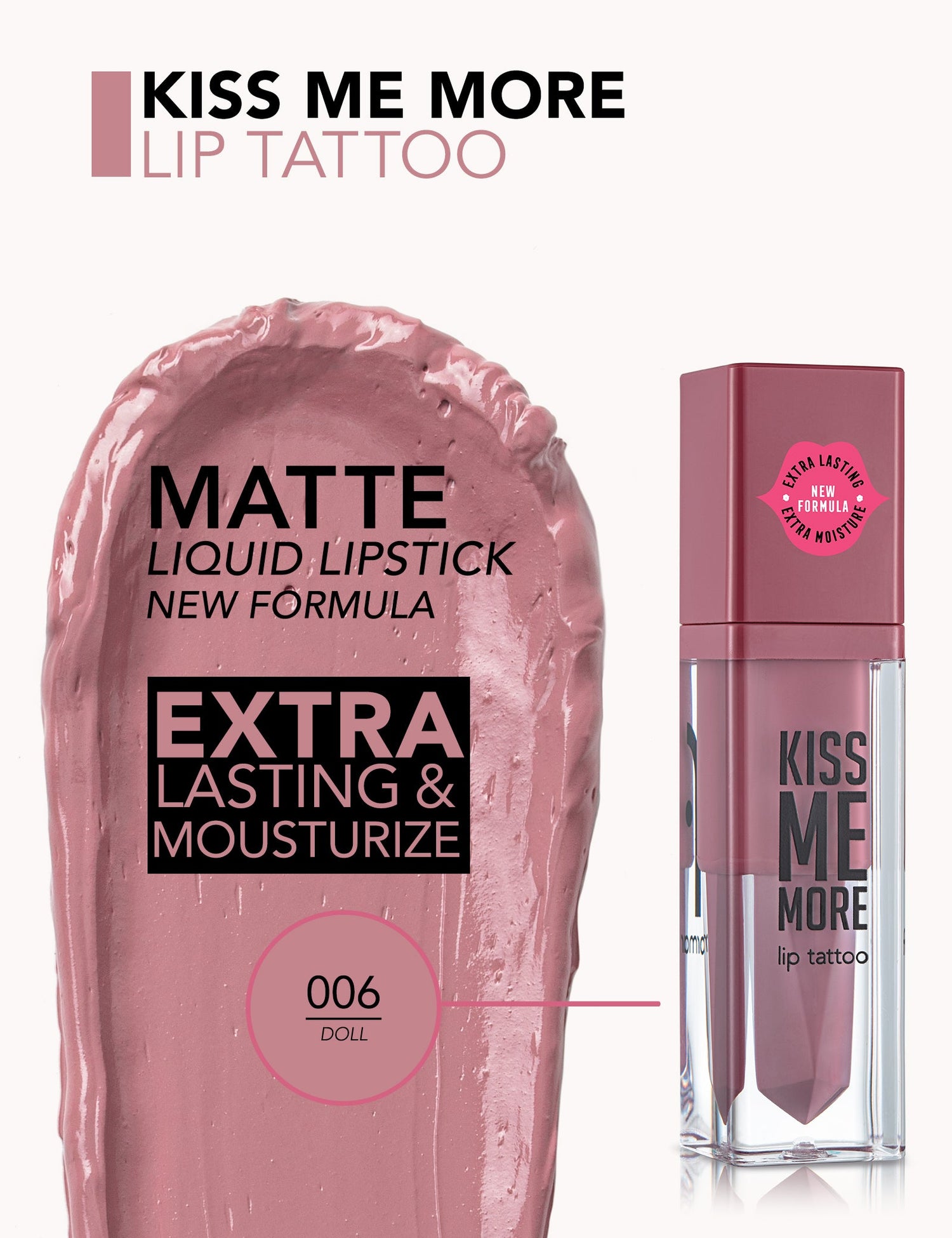 Flormar Kiss Me More Lip Tattoo Lipstick