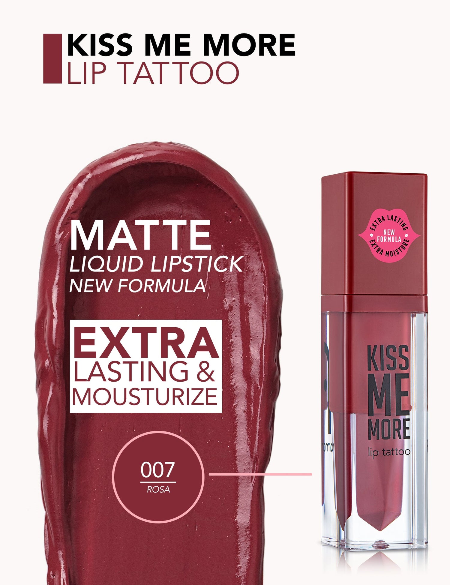 Flormar Kiss Me More Lip Tattoo Lipstick
