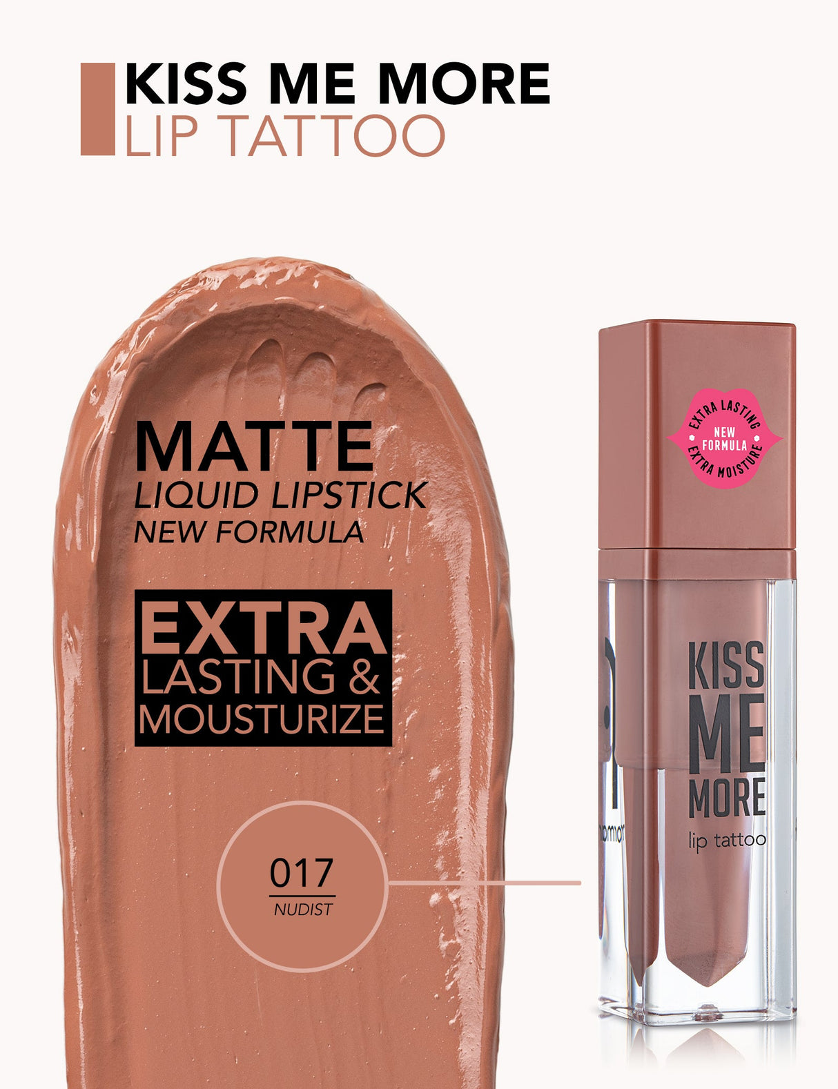 Flormar Kiss Me More Lip Tattoo Lipstick