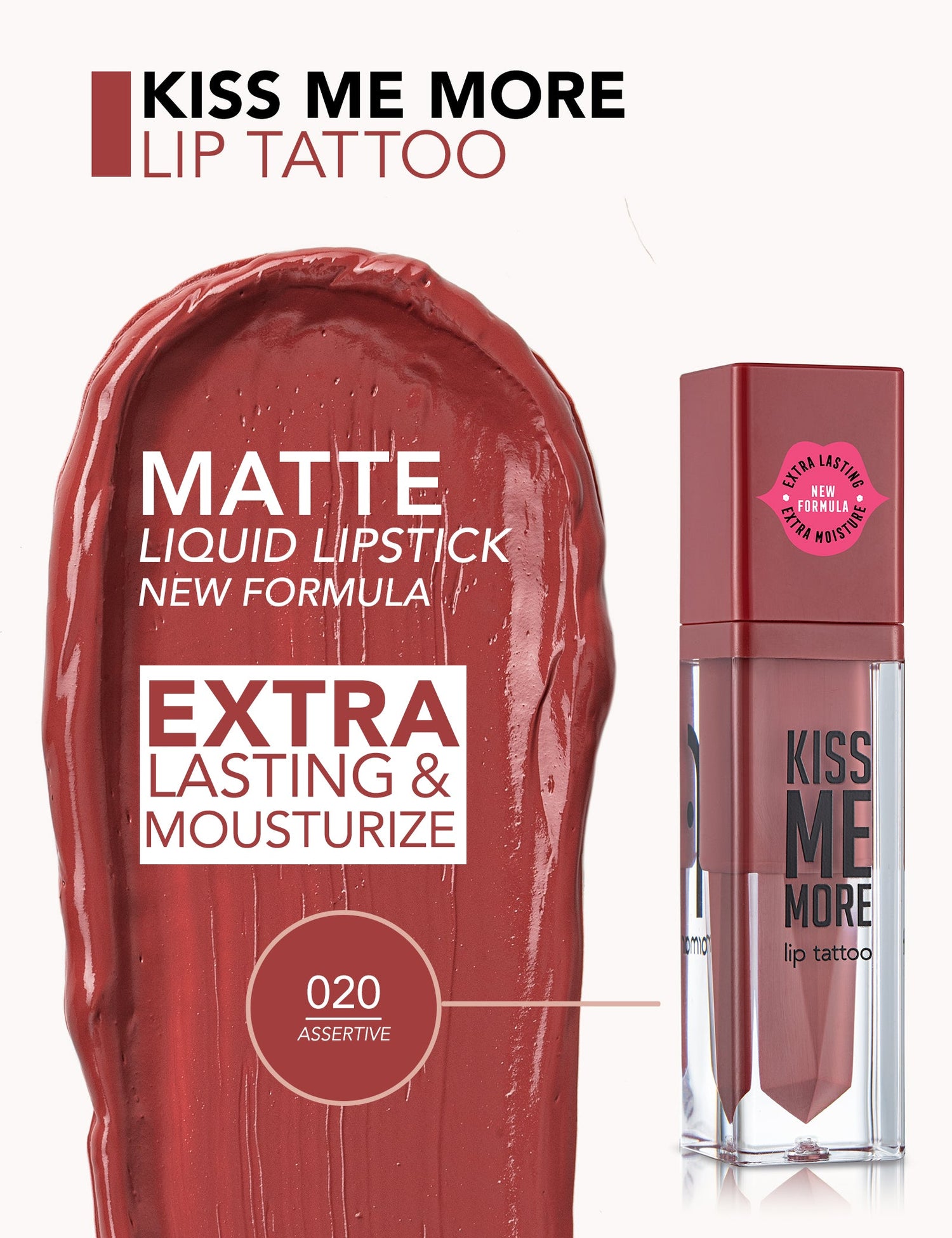 Flormar Kiss Me More Lip Tattoo Lipstick