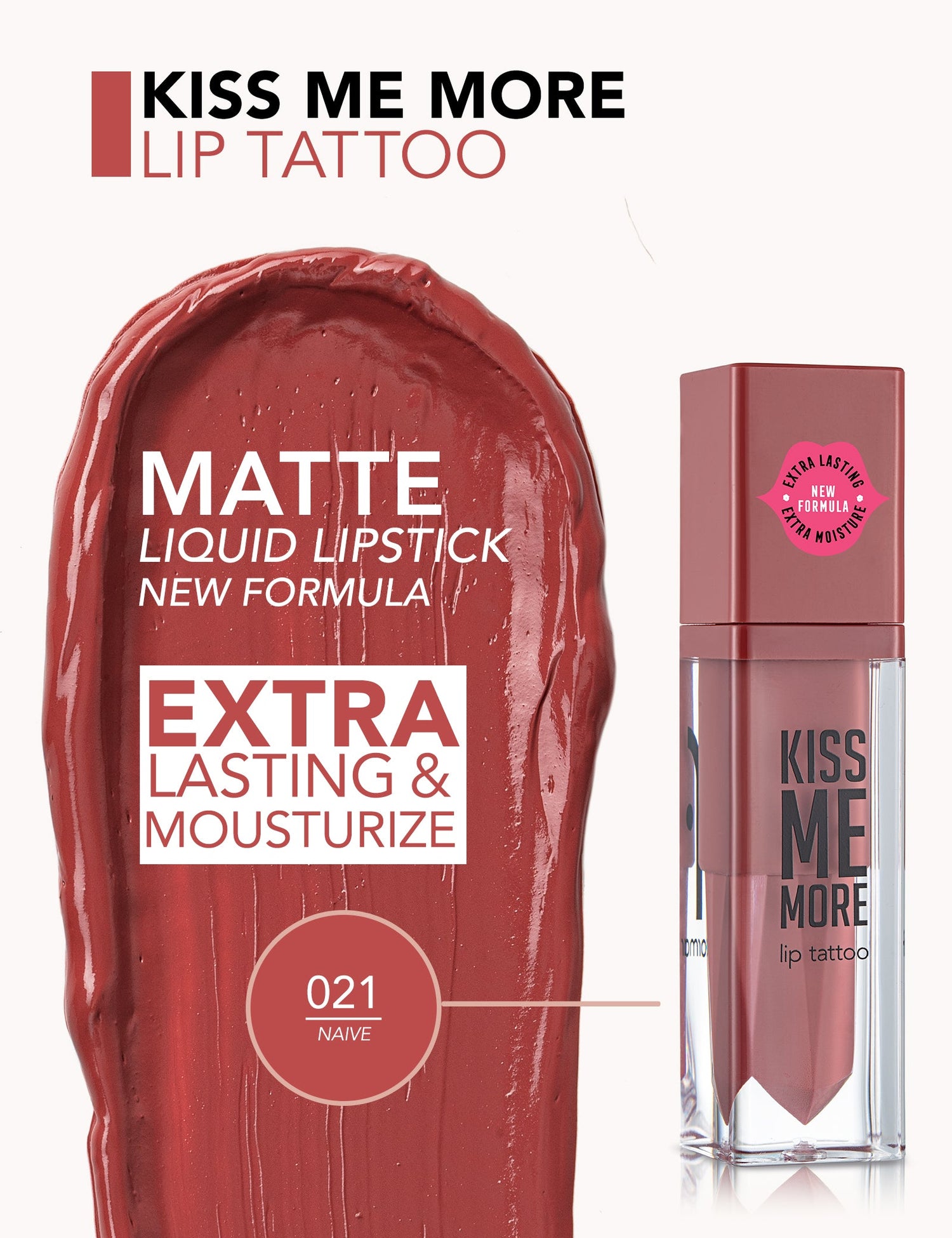 Flormar Kiss Me More Lip Tattoo Lipstick